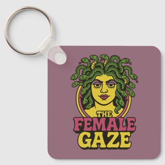 Medusa de vrouwelijke blik sleutelhanger (Voorkant)