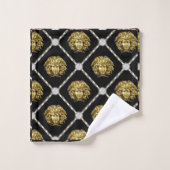 Medusa Diamonds Golden Gorgon Griekse Revival Bad Handdoek (Wasdoekje)