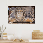 Medusa die op de Griekse grond terechtkomt Poster (Keuken)