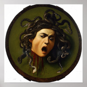Medusa door Caravaggio Print
