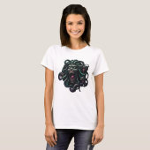 Medusa en Slangen Halloween Ontwerp - Mythische Ho T-shirt (Voorkant volledig)