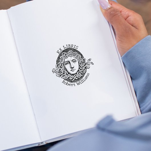 Medusa Ex Libris, Boek Rubberstempel