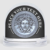 Medusa gepersonaliseerde Griekse Gorgon Keepsake Sneeuwbol (Achterkant)