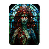 Medusa - Glas in lood venster Tiffany stijl Magneet (Verticaal)