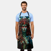 Medusa - Glas in lood venster Tiffany stijl Schort (Gedragen)