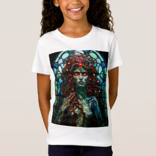 Medusa - Glas in lood venster Tiffany stijl T-shirt