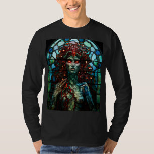 Medusa - Glas in lood venster Tiffany stijl T-shirt
