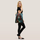 Medusa - Glas in lood venster Tiffany stijl Tote Bag (Op model)