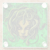 Medusa Glazen Onderzetter (Achterkant)
