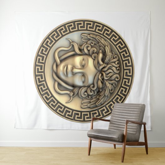 Medusa Gold Wall Art Wandkleed (In Situ (horizontaal))