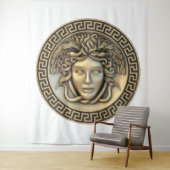 Medusa Gold Wall Art Wandkleed (In situ)