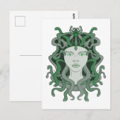 Medusa Gorgo Slang Gorgon Monster Griekse mytholog Briefkaart (Voorkant / Achterkant)