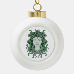 Medusa Gorgo Slang Gorgon Monster Griekse mytholog Keramische Bal Ornament