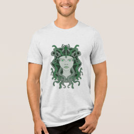 Medusa Gorgo Slang Gorgon Monster Griekse Mytholog Tri-Blend Shirt