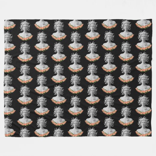 Medusa Gorgon Griekse mythologie Fleece Deken (Voorkant (Horizontaal))