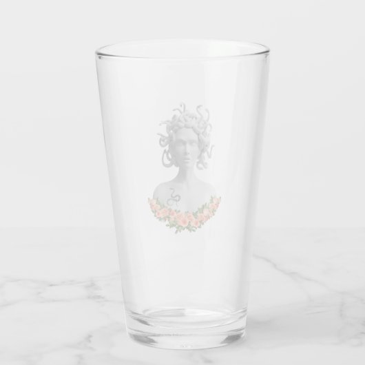 Medusa Gorgon Griekse mythologie Glas (Achterkant)