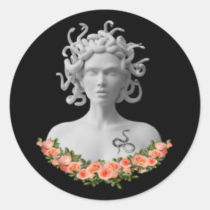 Medusa Gorgon Griekse mythologie Ronde Sticker