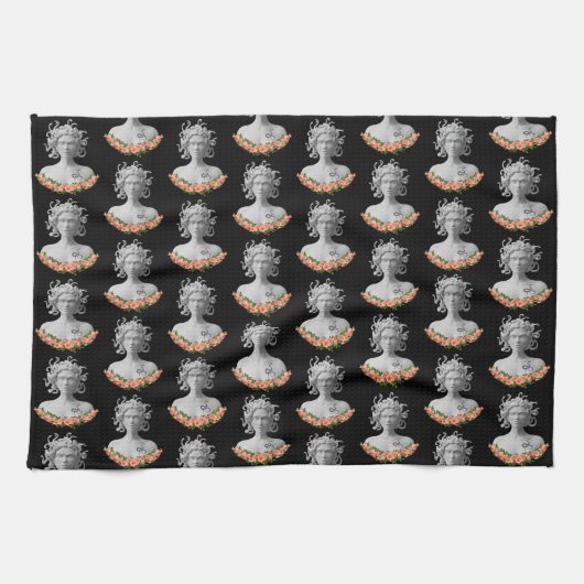 Medusa Gorgon Griekse mythologie Theedoek (Horizontaal)