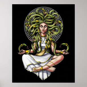 Medusa Gorgon Meditatie Poster