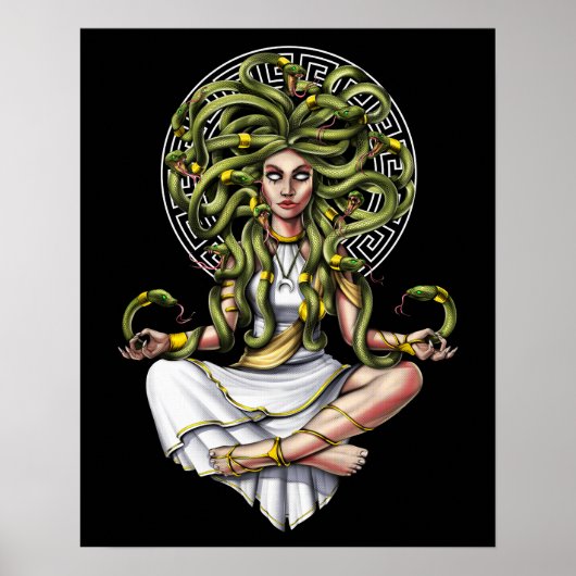 Medusa Gorgon Meditatie Poster (Voorkant)