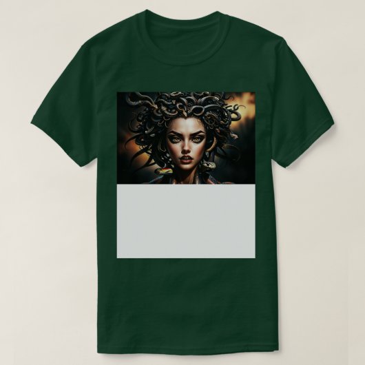 Medusa Gorgon portret T-shirt (Design voorkant)