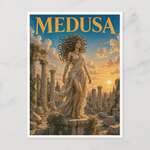 Medusa, gotische fantasie monster briefkaart