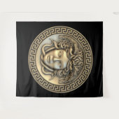Medusa Goud Wandkunst Wandkleed (Voorkant (horizontaal))