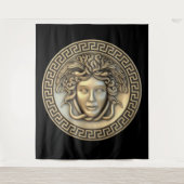 Medusa Goud Wandkunst Wandkleed (Voorkant)