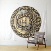 Medusa Goud Wandkunst Wandkleed (In Situ (horizontaal))