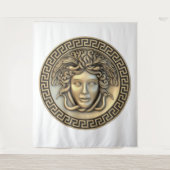 Medusa Goud Wandkunst Wandkleed (Voorkant)