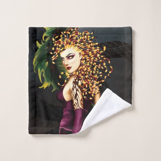 Medusa Griekse Mythologie Slang Gorgon Bad Handdoek (Wasdoekje)