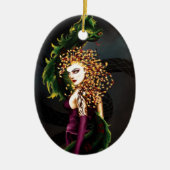 Medusa Griekse Mythologie Slang Gorgon Keramisch Ornament (Voorkant)