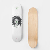 "Medusa" grijs Skateboard (Voorkant)