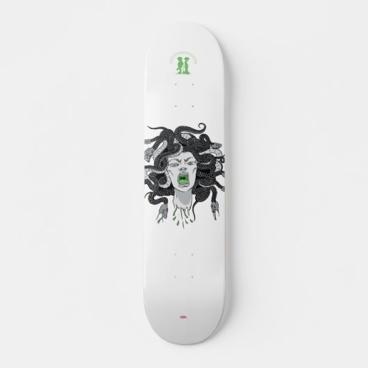 "Medusa" grijs Skateboard (Voorkant)
