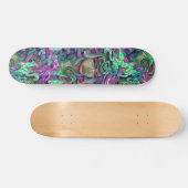Medusa groen en paars girale schaatsen skateboard (Horizontaal)