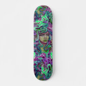 Medusa groen en paars girale schaatsen skateboard (Voorkant)