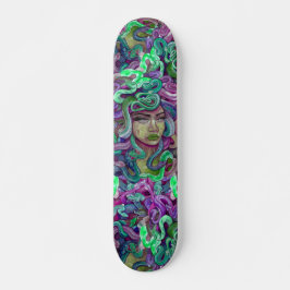 Medusa groen en paars girale schaatsen skateboard