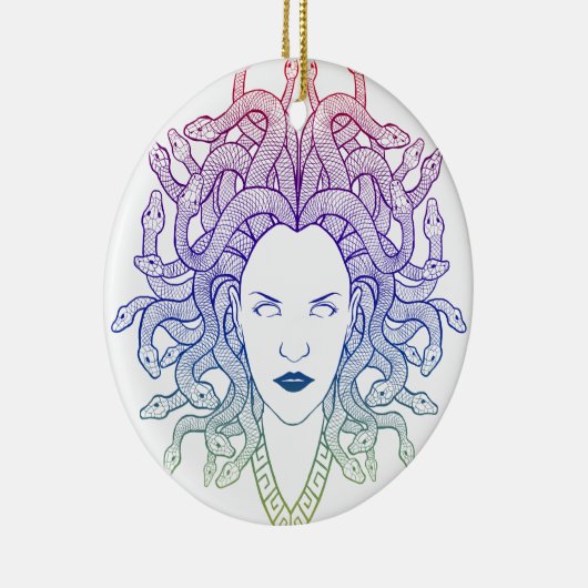 Medusa Head Keramisch Ornament (Rechts)