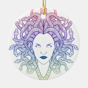 Medusa Head Keramisch Ornament