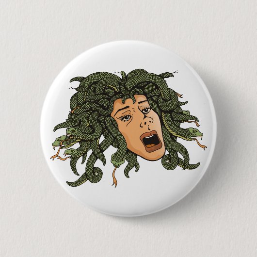 Medusa Head Ronde Button 5,7 Cm (Voorkant)