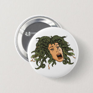 Medusa Head Ronde Button 5,7 Cm