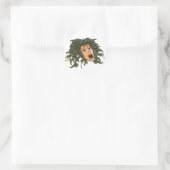Medusa Head Ronde Sticker (Tas)