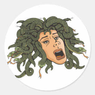 Medusa Head Ronde Sticker