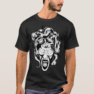 Medusa Head Snake Hair Mythology Grieks T-shirt