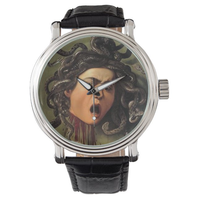 Medusa Head van Caravaggio Horloge (Voorkant)