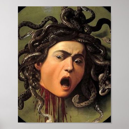Medusa Head van Caravaggio Poster (Voorkant)