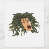 Medusa Head Wijn Etiket (Enkel label)