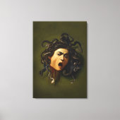 Medusa hoofd Caravaggio schilderij kunst mythologi Canvas Afdruk (Voorkant)