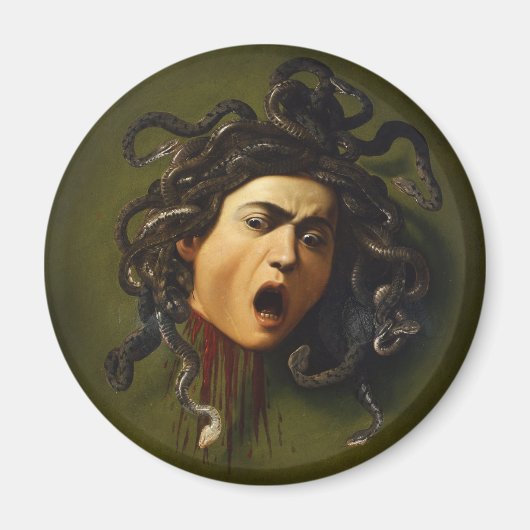 Medusa hoofd Caravaggio schilderij kunst mythologi Magneet (Voorkant)