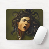 Medusa hoofd Caravaggio schilderij kunst mythologi Muismat (Met muis)